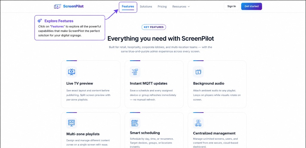 Explore ScreenPilot features